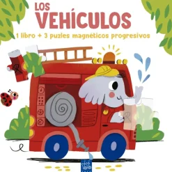 Lee y juega con puzles magnéticos. Los vehículos< New