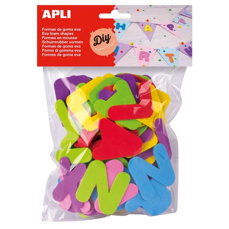 Letras goma Eva 5cm 104 unidades<Apli Sale