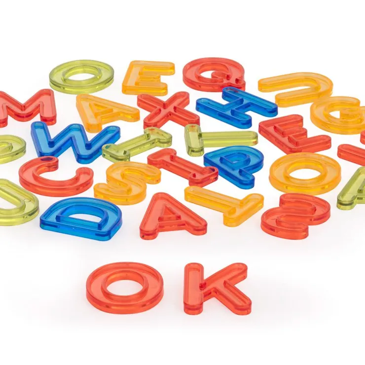 Letras mayúsculas translúcidas 76pzas para mesa luz<Miniland Sale