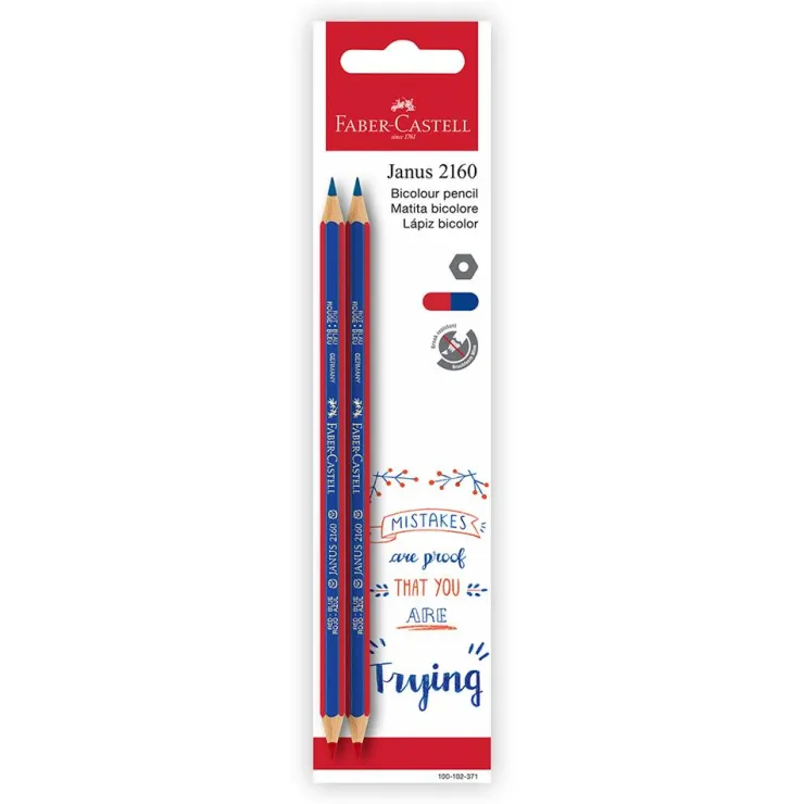 Lápiz bicolor 2 unidades 2160<Faber castell Hot