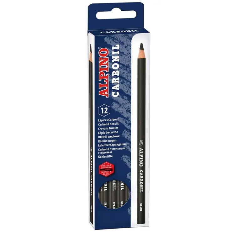 Lápiz carboncillo 4mm. 12 unidades<Alpino Outlet