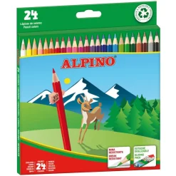 Lápiz color 24 colores<Alpino Hot