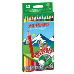Lápiz color borrable 12 colores<Alpino Discount