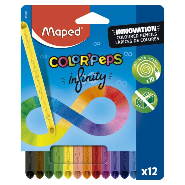 Lápiz color Infinity Colorpeps 12 colores<Maped New