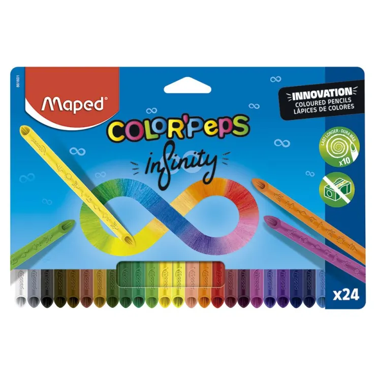 Lápiz color Infinity Colorpeps 24 colores<Maped Online