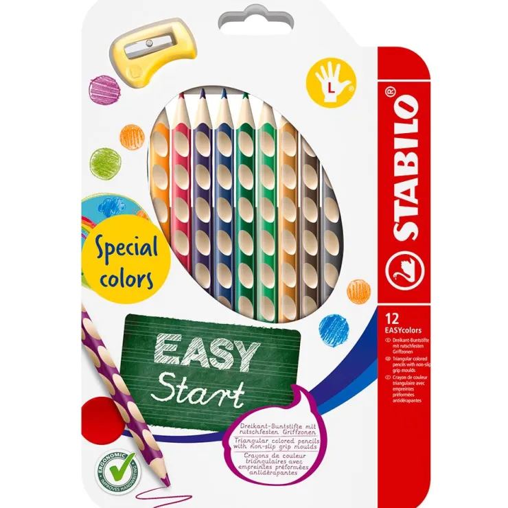 Lápiz color Easy zurdos 12 colores<Stabilo Clearance