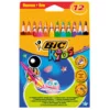 Lápiz color triangular 12 colores Kids<Bic Online