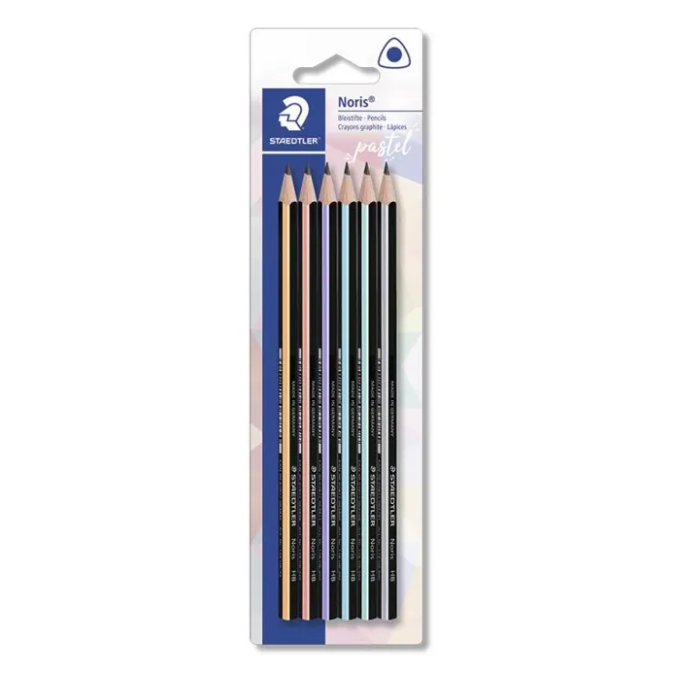 Lápiz triangular 6 unidades Noris Slim pastel<Staedtler Clearance