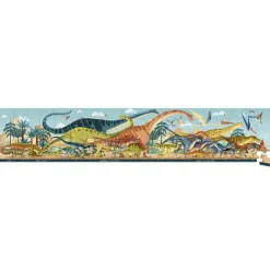 Maletín puzzle panorámico dinosaurios 100 piezas<Janod