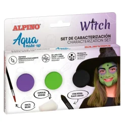 Maquillaje caracterización al agua bruja 3 colores.<Alpino Clearance