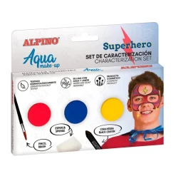 Maquillaje caracterización al agua superhéroe 3 colores<Alpino Best