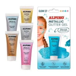 Maquillaje glitter gel metalizado unidad<Alpino New