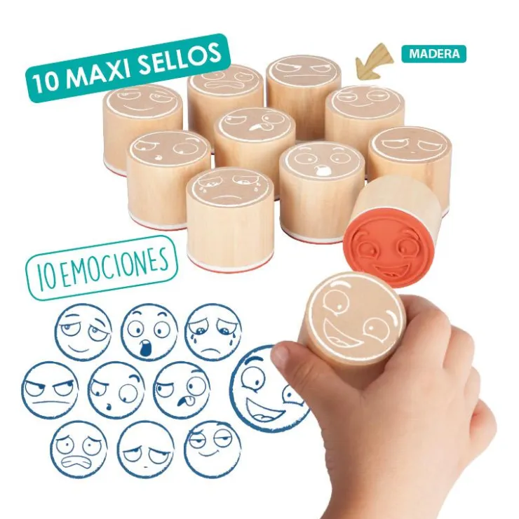 Maxi sellos 10 emociones<Akros Outlet