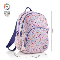 Mochila triple Oslo unicornio. 41x28x16,5cm.<Miquelrius Discount