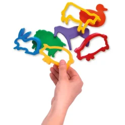 Moldes forma animales de granja para pasta de modelar 6 unidades<Jovi Hot