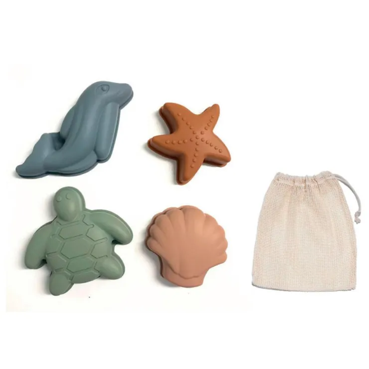 Moldes para arena Sea con bolsa<Play and Store Hot