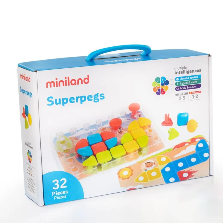 Mosaico Superpegs 32 piezas<Miniland Clearance