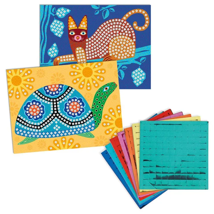 Mosaicos gato y tortuga<Djeco New