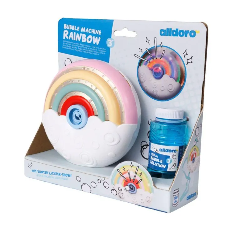 Máquina de pompas Rainbow con botella de 100ml.<Alldoro Discount