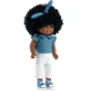 Muñeca Janet con conjunto azul y blanco 32cm.<Djeco Best