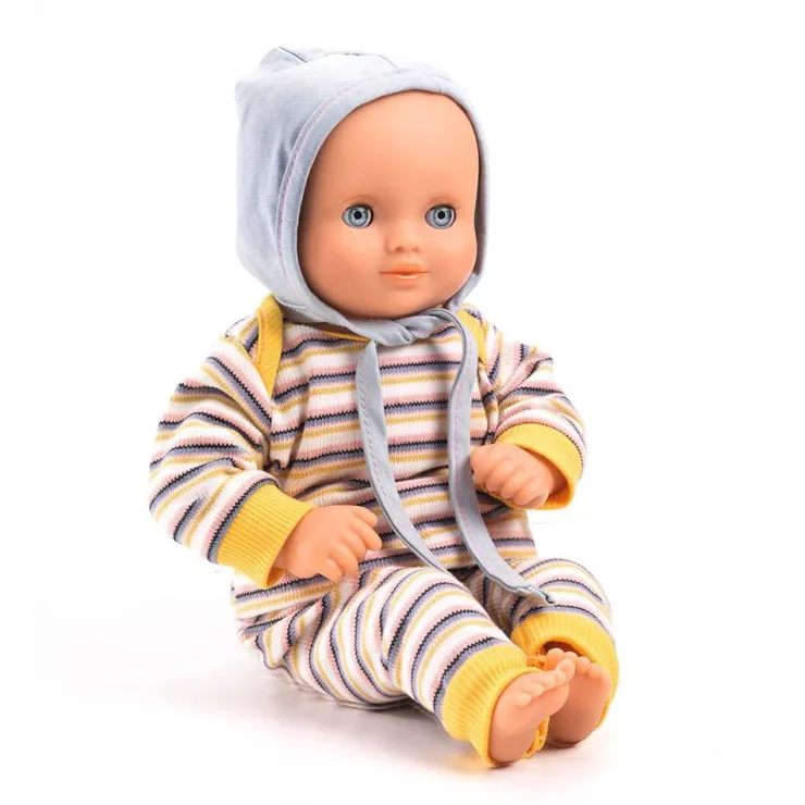 Muñeco conjunto rayas con gorro 32cm<Djeco Outlet