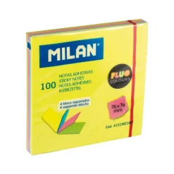 Notas adhesivas 76x76mm 100 hojas de 4 colores<Milan Outlet