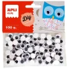 Ojos redondos adhesivos 1cm. 100 unidades<Apli
