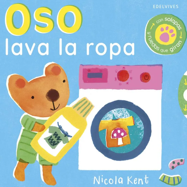 Oso lava la ropa<
