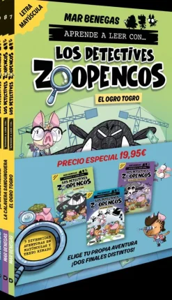 Pack Aprende a leer con Los Detectives Zoopencos 7, 8 y 9, letra mayúscula< Discount