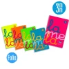 Pack de 5 blocs folio cuadrovía 3mm. 80 hojas tapa polipropileno colores flúor surtidos<Lamela Online