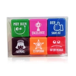 Pack de 6 sellos motivación castellano<Fraga New