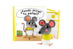 Pack ¿Puedo mirar tu pañal? con muñeco< Sale