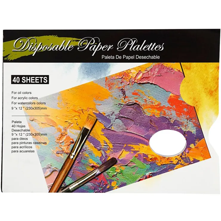 Paleta desechable de papel 31x23cm 40 hojas<Creativ Company New
