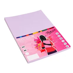 Papel A4 lila 100 hojas 80gr.<Fabrisa Outlet