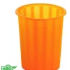 Papelera de plástico naranja translúcido<Faibo Hot
