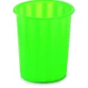 Papelera de plástico verde translúcido<Faibo Clearance
