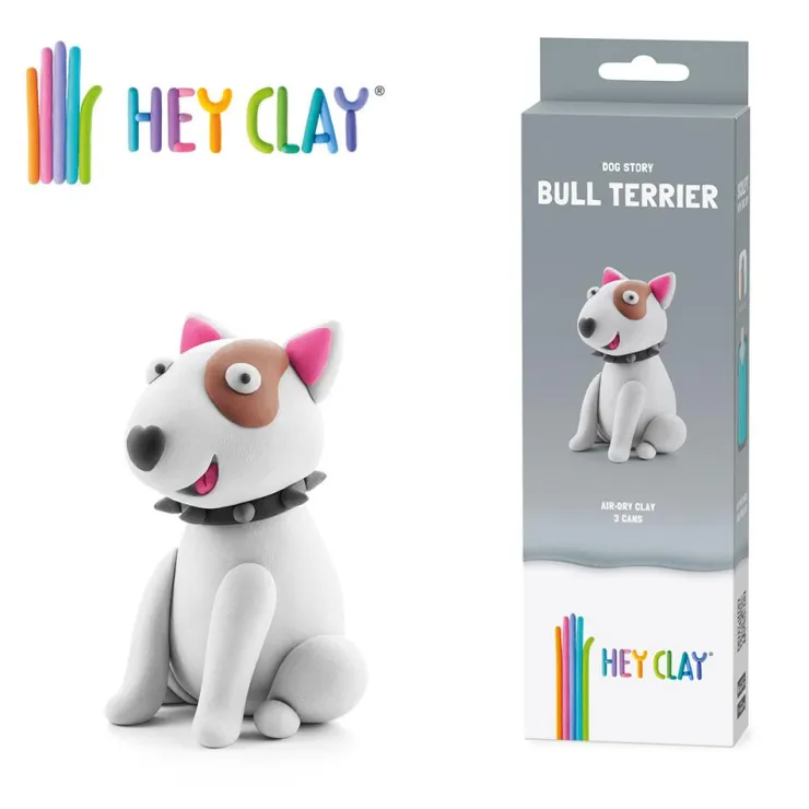 Pasta de modelar perro bull terrier<Hey Clay Sale
