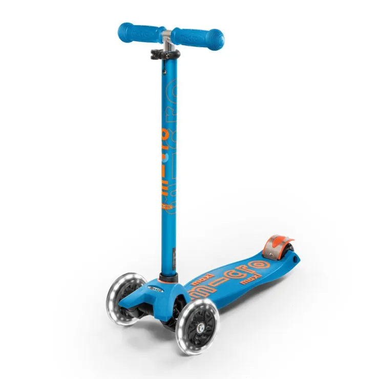 Patinete infantil maxi Deluxe Led azul caribe<Micro Clearance