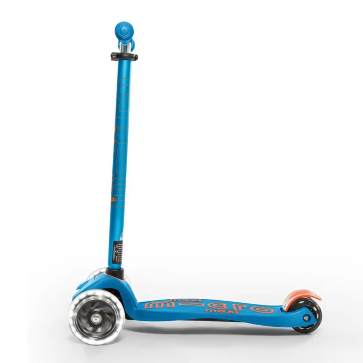 Patinete infantil maxi Deluxe Led azul caribe<Micro Clearance