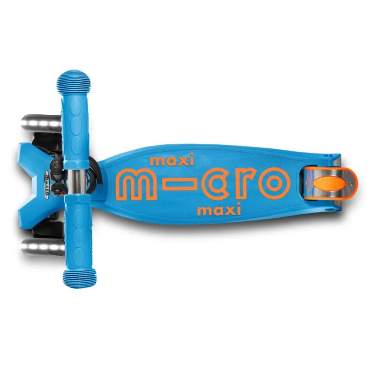 Patinete infantil maxi Deluxe Led azul caribe<Micro Clearance