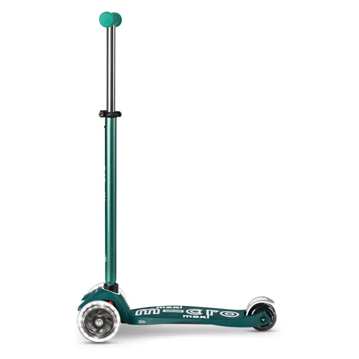 Patinete Maxi Deluxe Eco Led verde<Micro Clearance