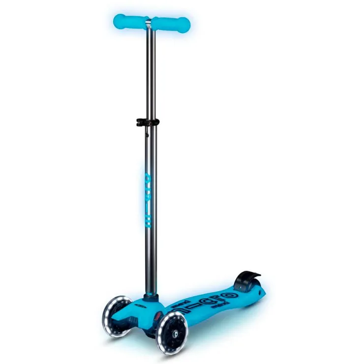 Patinete Maxi Deluxe Glow Led aqua<Micro Hot