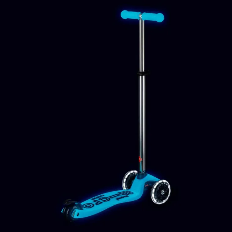 Patinete Maxi Deluxe Glow Led aqua<Micro Hot