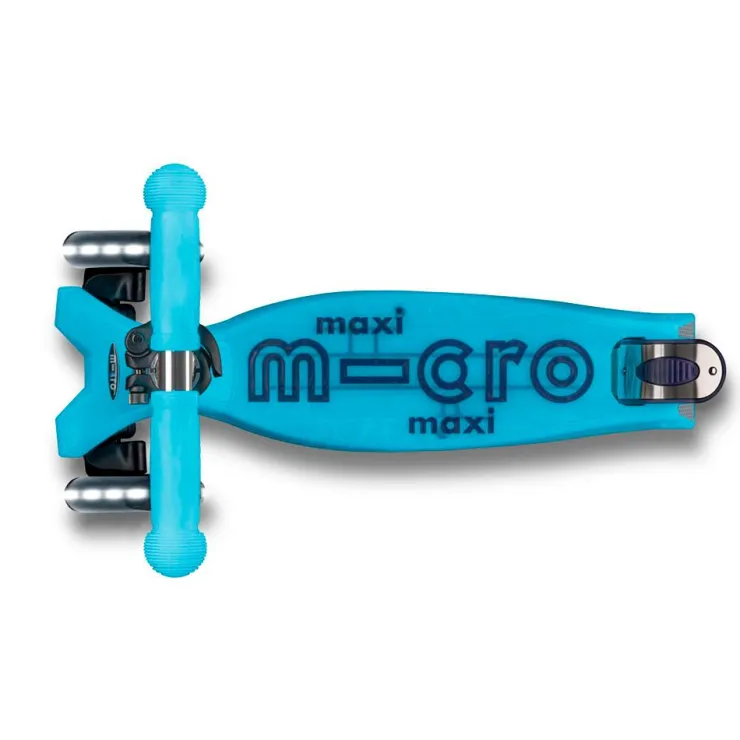 Patinete Maxi Deluxe Glow Led aqua<Micro Hot
