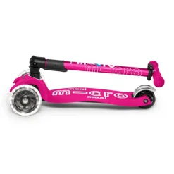 Patinete maxi deluxe plegable Led rosa<Micro Clearance