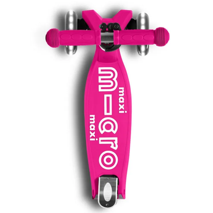 Patinete maxi deluxe plegable Led rosa<Micro Clearance