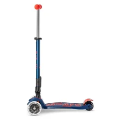 Patinete Maxi Deluxe plegable Led azul y rojo<Micro Clearance