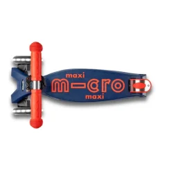 Patinete Maxi Deluxe plegable Led azul y rojo<Micro Clearance