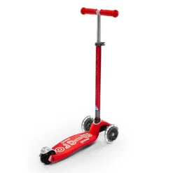 Patinete Maxi Deluxe LED rojo<Micro Discount