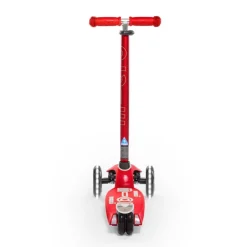 Patinete Maxi Deluxe LED rojo<Micro Discount